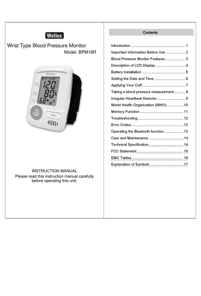 Wellex BPM18R instruction manual