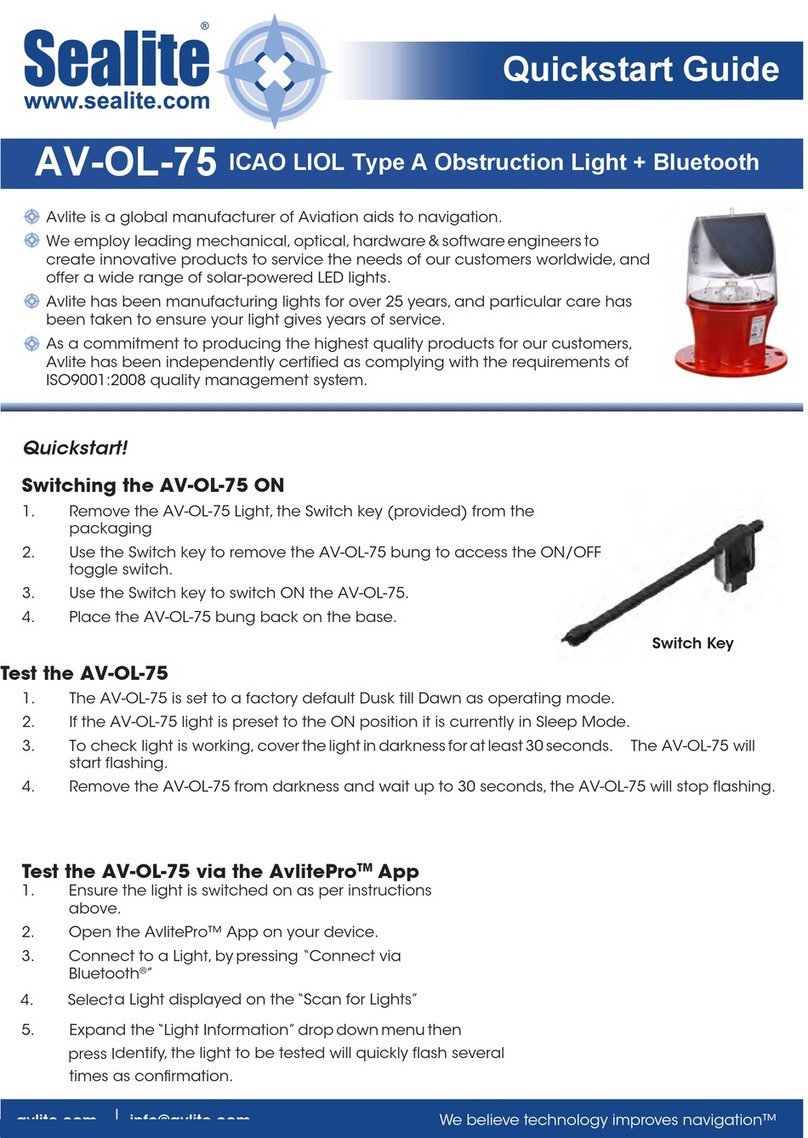 Sealite AV-OL-75 quick start guide
