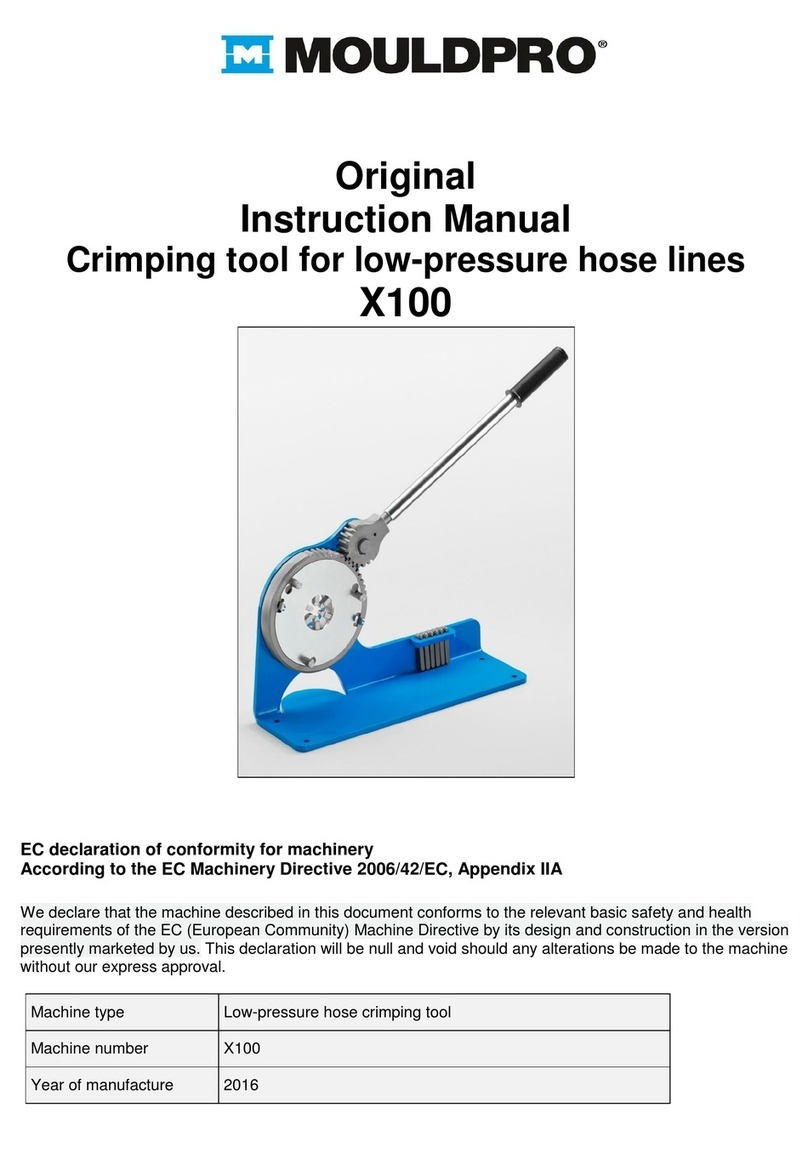 MOULDPRO X100 instruction manual MOULDPRO X100 instruction manual