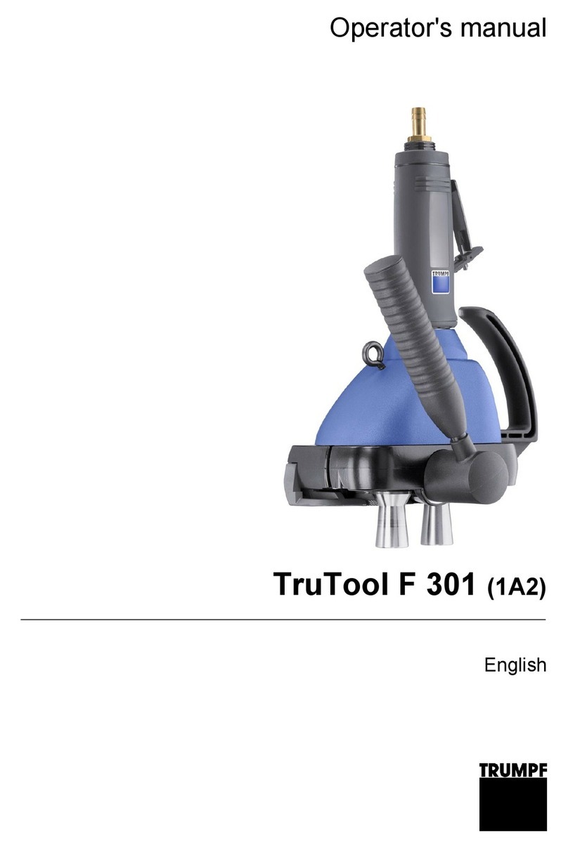 Trumpf TruTool F 301 Operator's manual