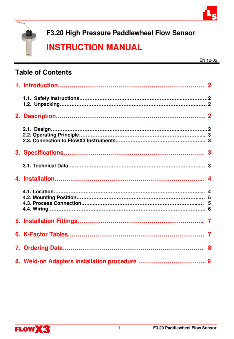 FLS FlowX3 series instruction manual