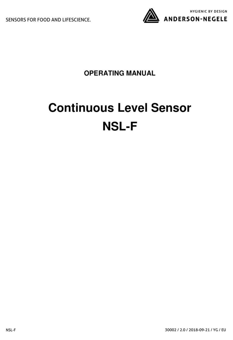 ANDERSON-NEGELE NSL-F series User manual