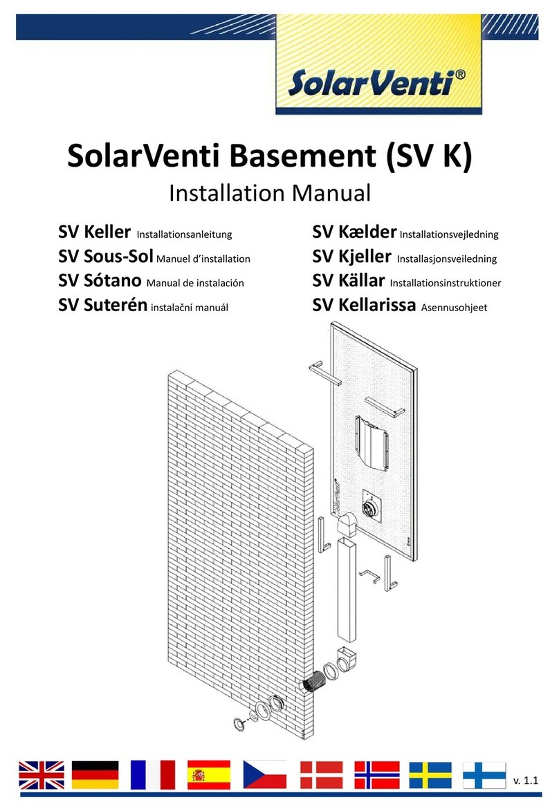 SolarVenti SV K Series Operating and maintenance instructions SolarVenti SV K Series Operating and maintenance instructions