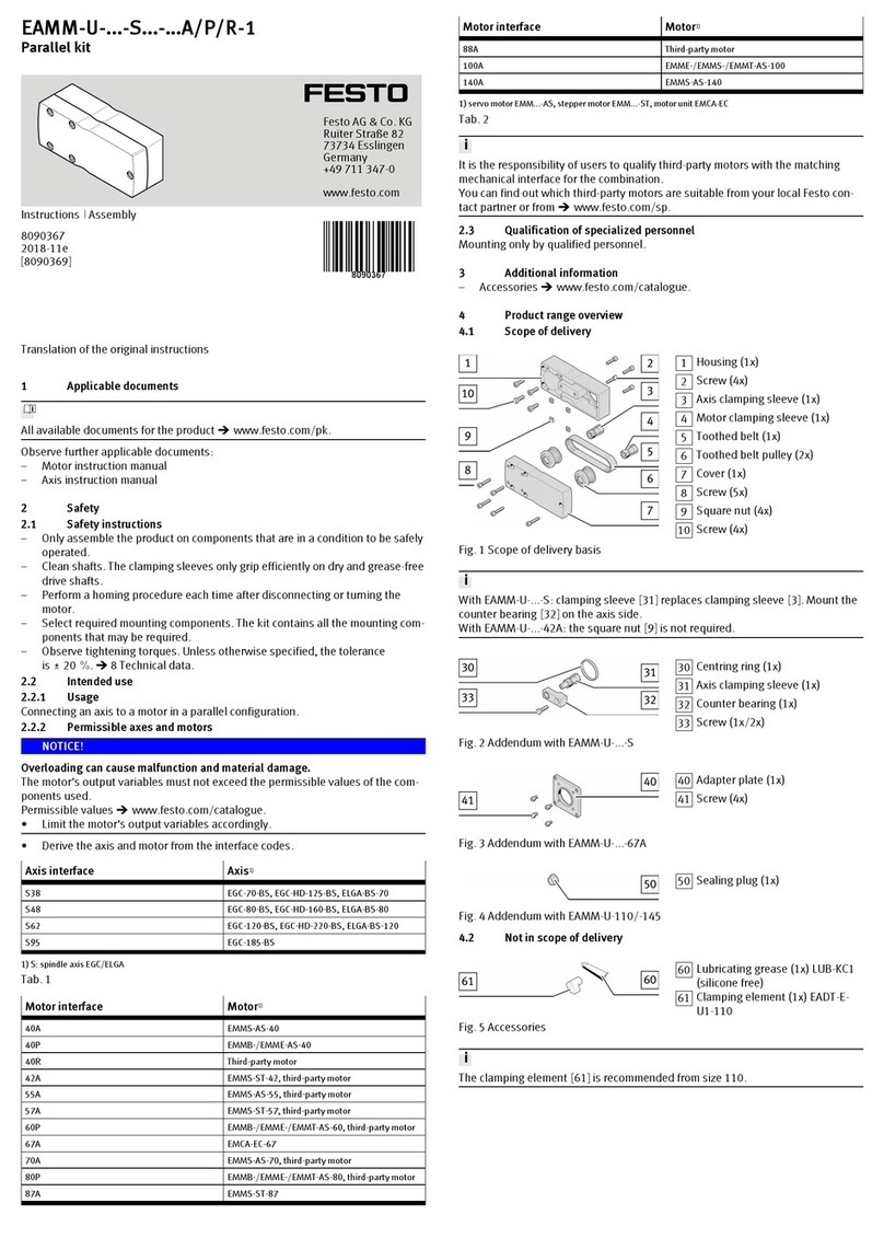 Festo EAMM-U-50-S38-40A Instructions & assembly