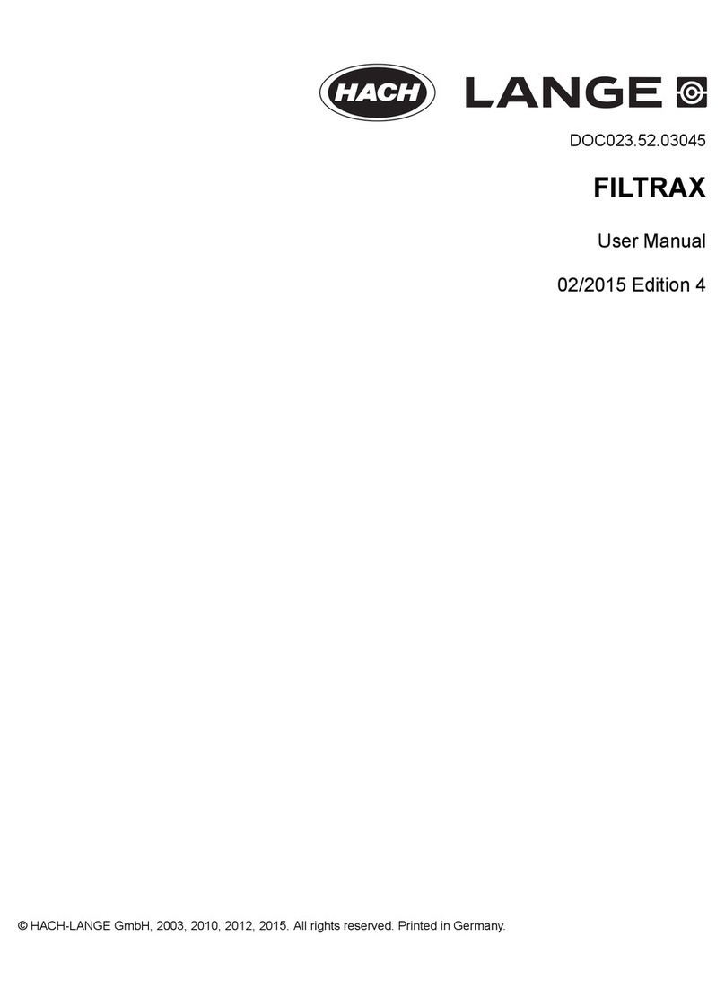 HACH LANGE Filtrax user manual