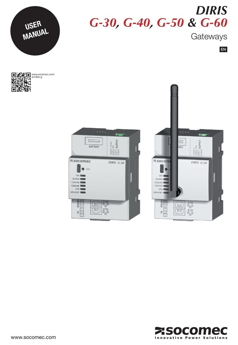 socomec DIRIS G-30 User manual