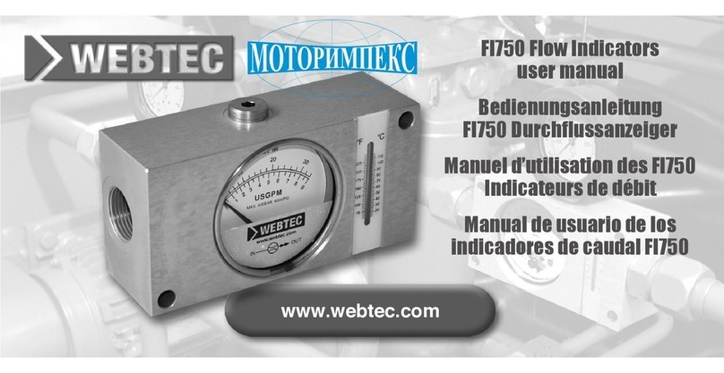 WEBTEC FI750 Series User manual