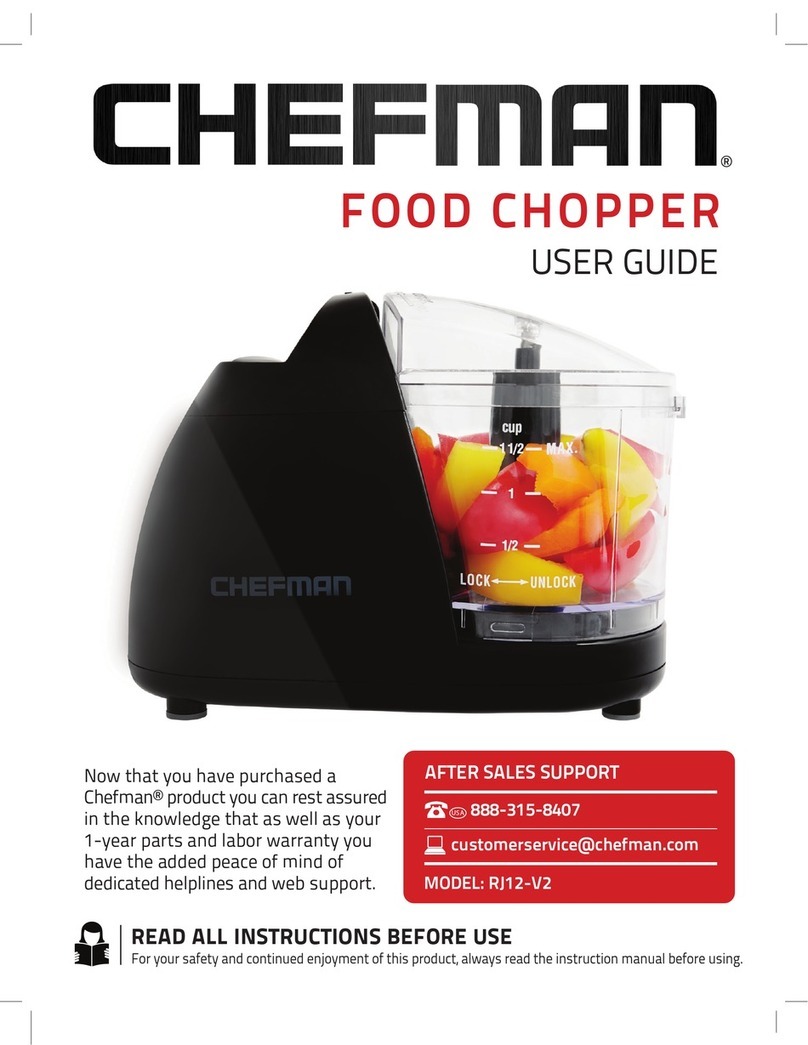 Chefman Food Chopper user guide