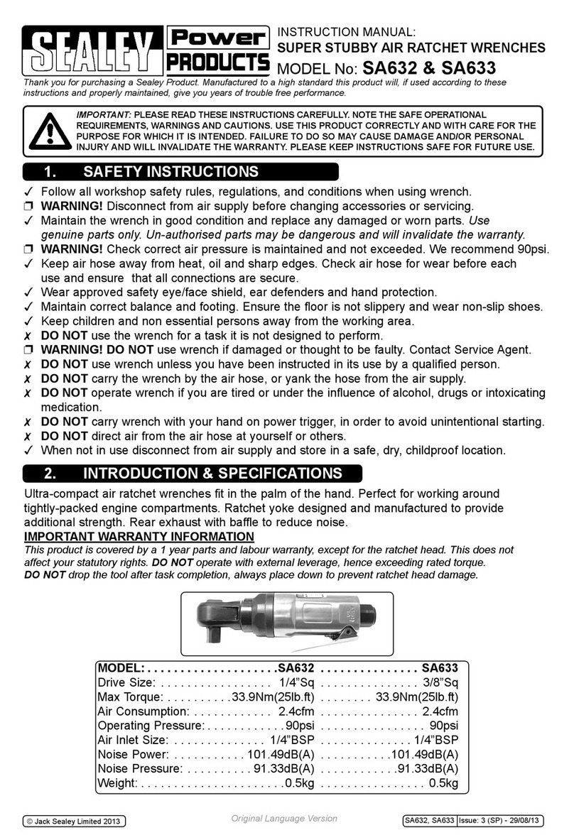 Sealey SA633 User manual
