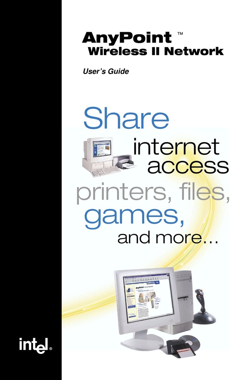 Intel AnyPoint Wireless II Network user guide
