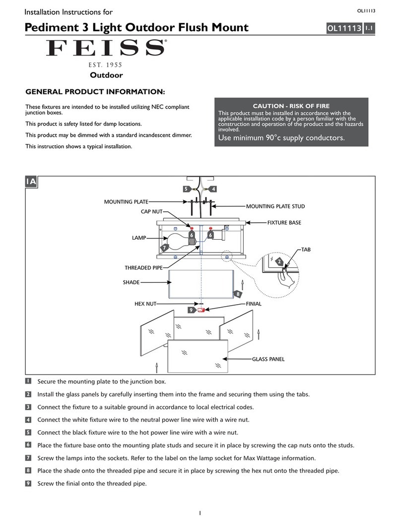 Feiss OL11113 installation instructions