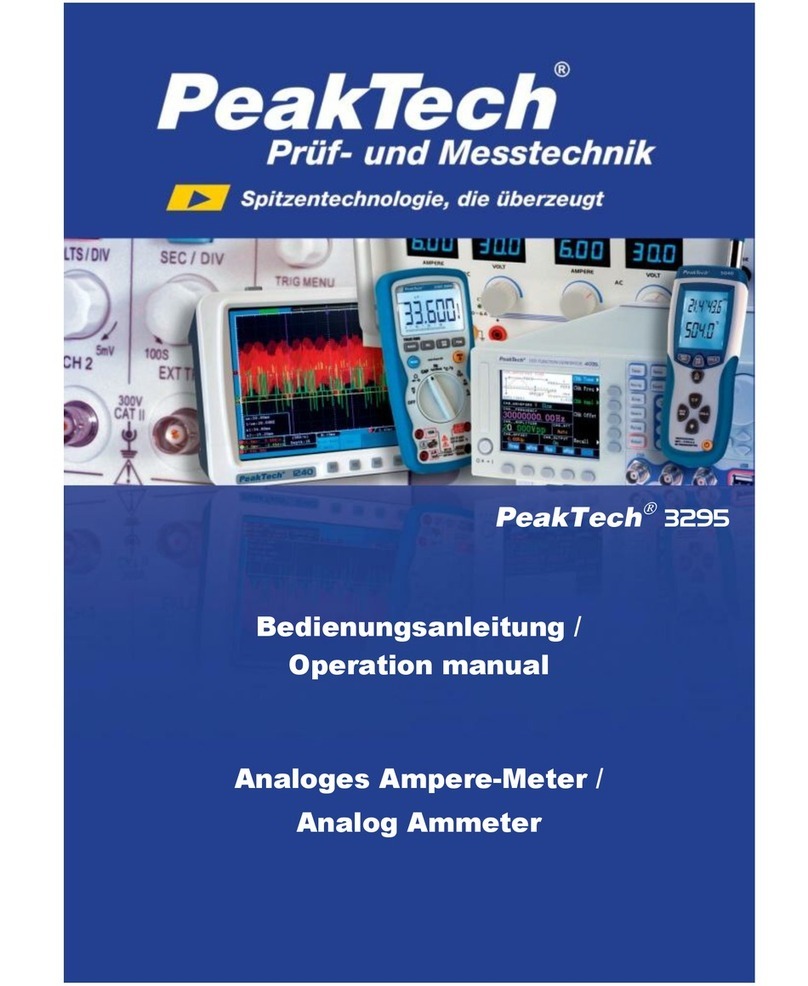 PeakTech 3295 User manual