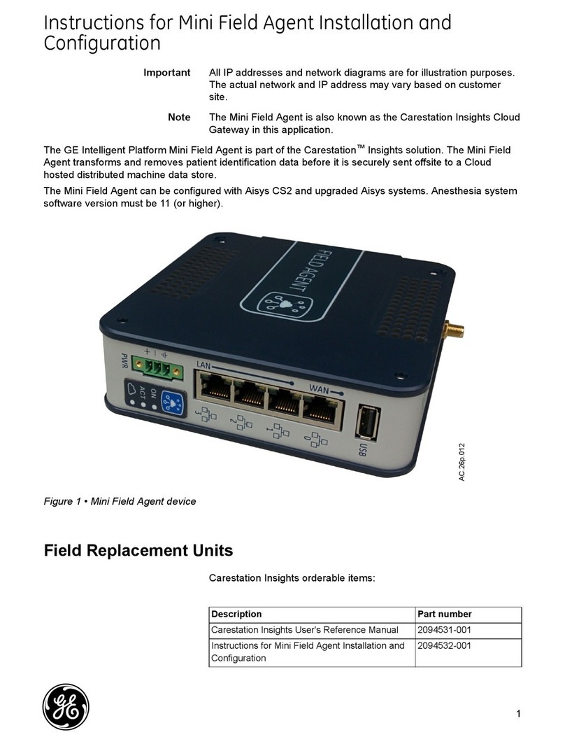GE Mini Field Agent Instructions for Installation and Configuration