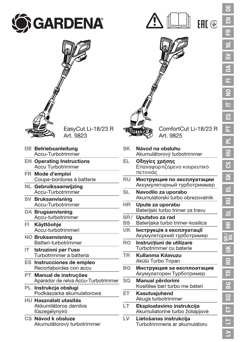 Gardena EasyCut Li-18/23 R operating instructions