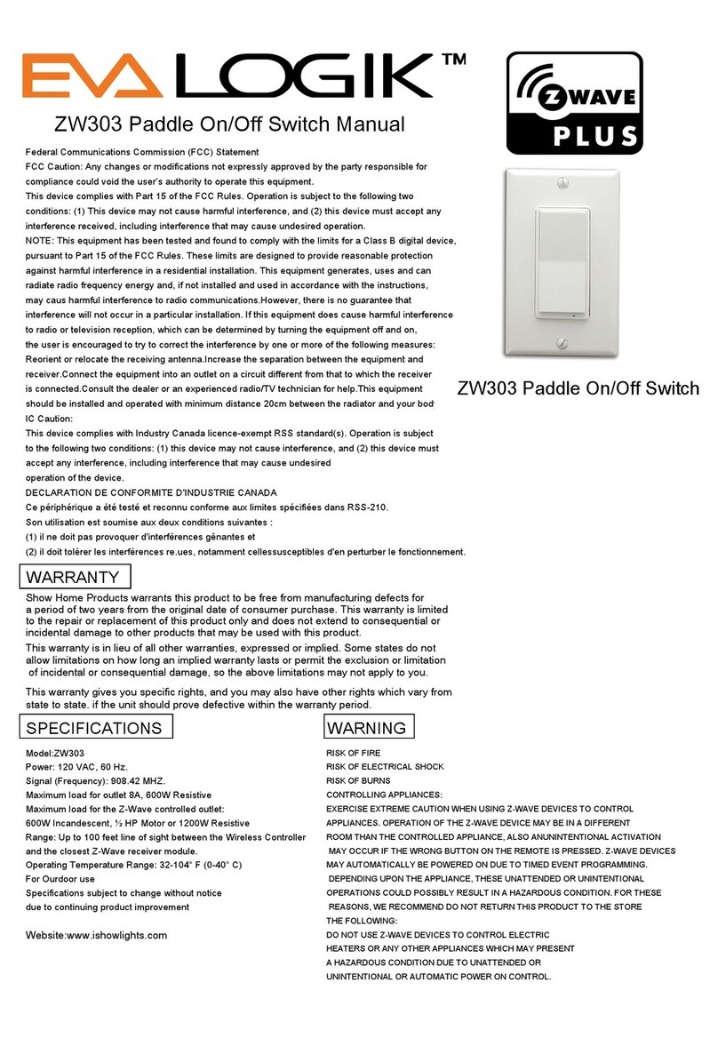 EVA Logik ZW303 User manual