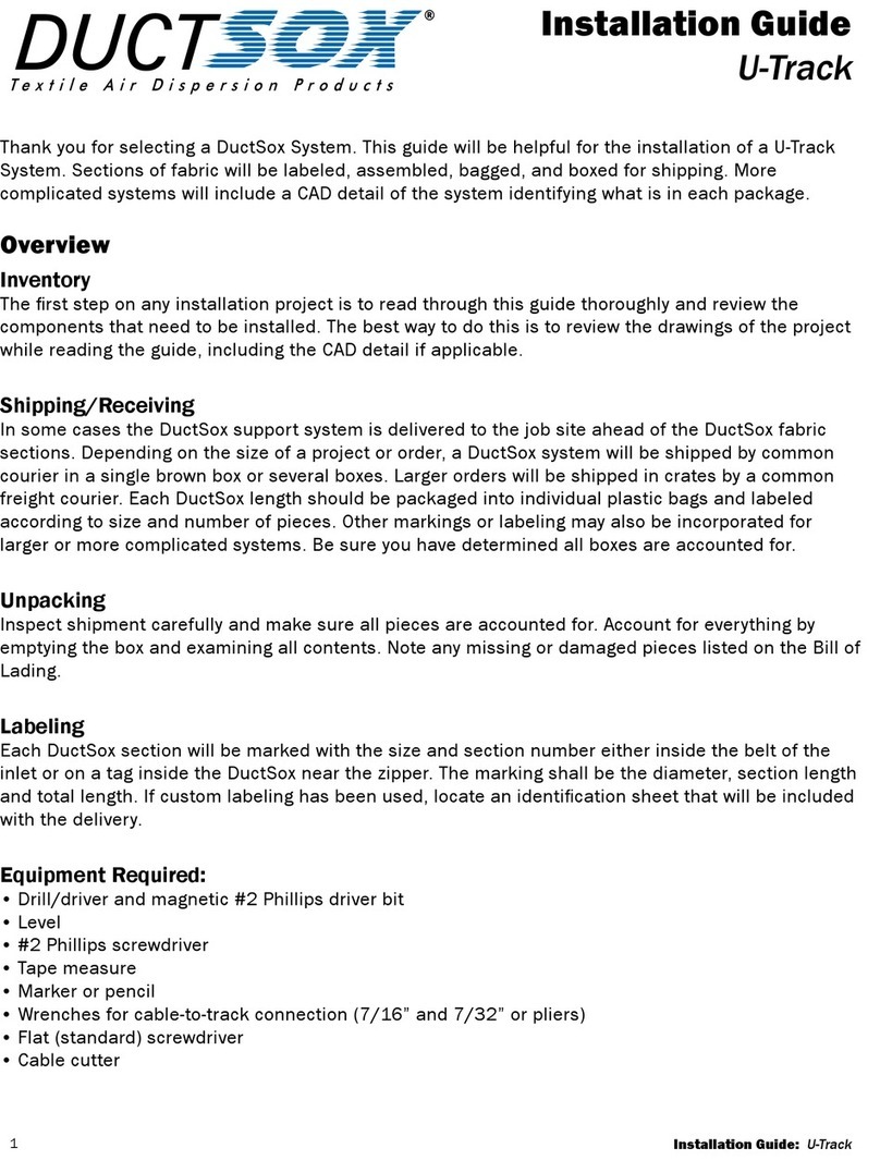 DuctSox U-Track User manual