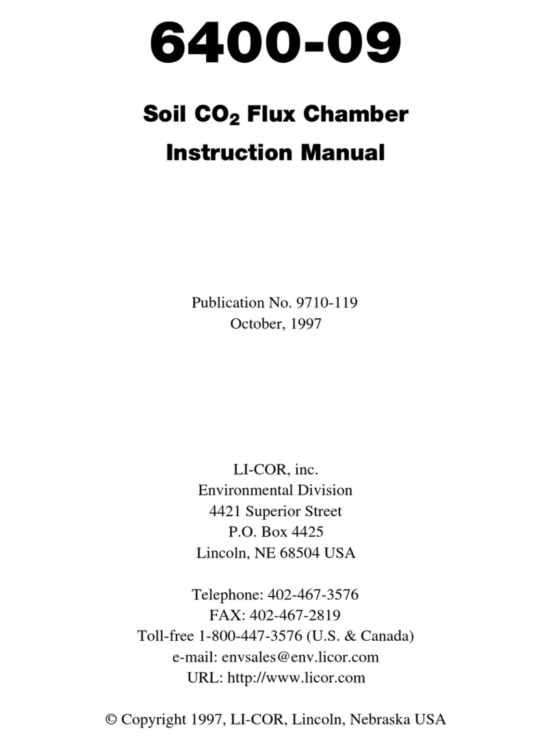 LI-COR 6400-09 User manual