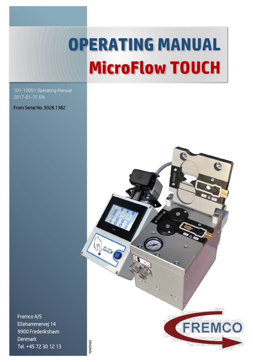 Fremco MicroFlow TOUCH operating manual
