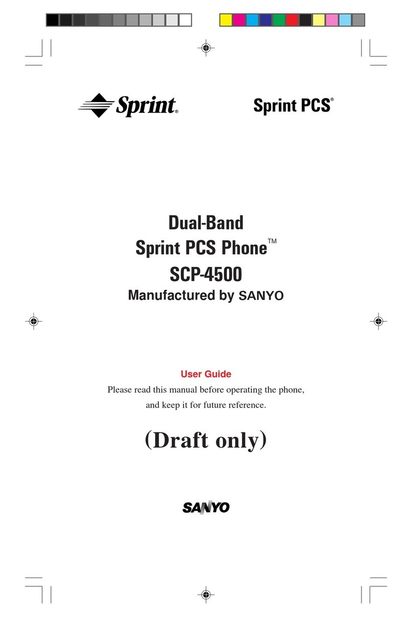 Sanyo SCP-4500 - Cell Phone - Sprint Nextel User manual