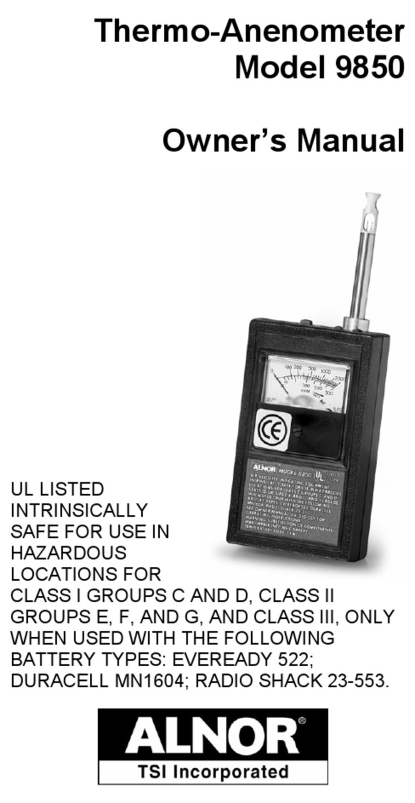Alnor 9850 User manual