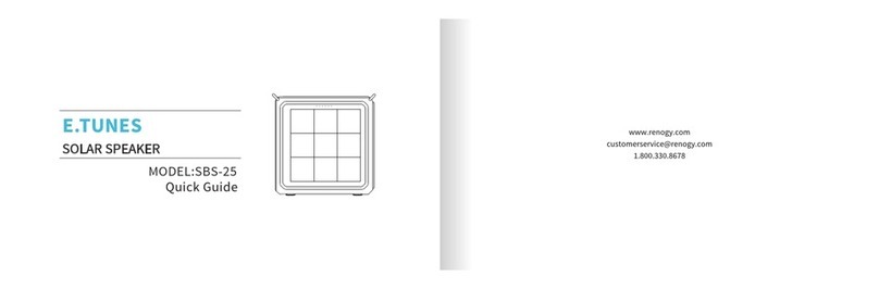 Renogy E.Tunes SBS-25 quick guide