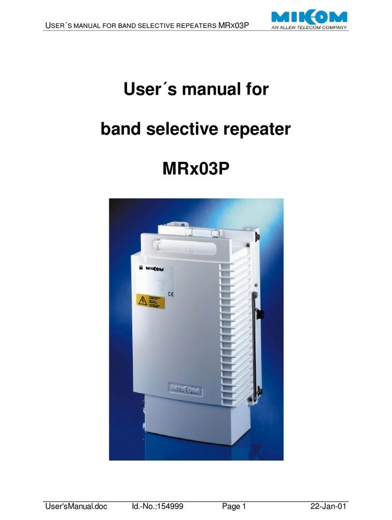 MIKOM MR703P User manual