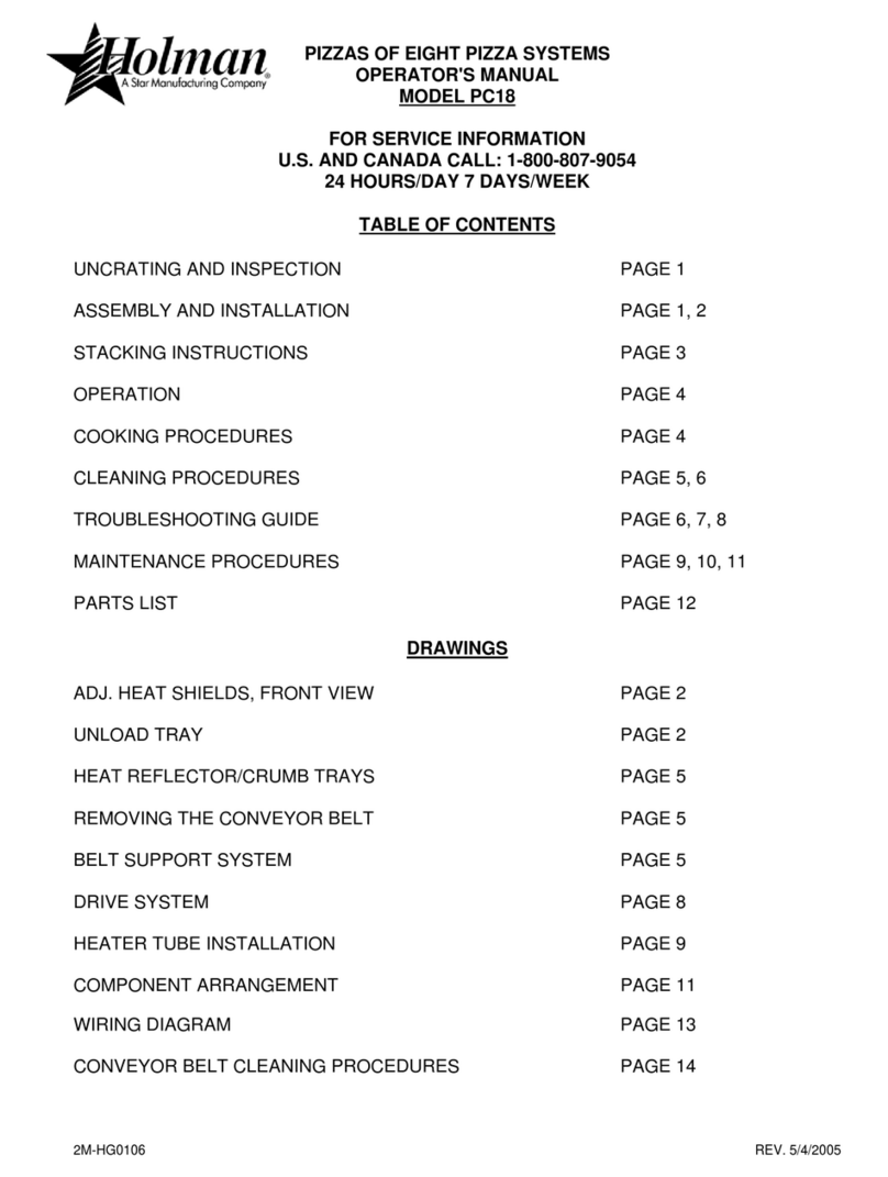 Holman PC18 operating manual