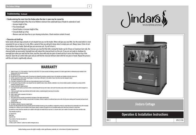 Jindara Cottage User manual
