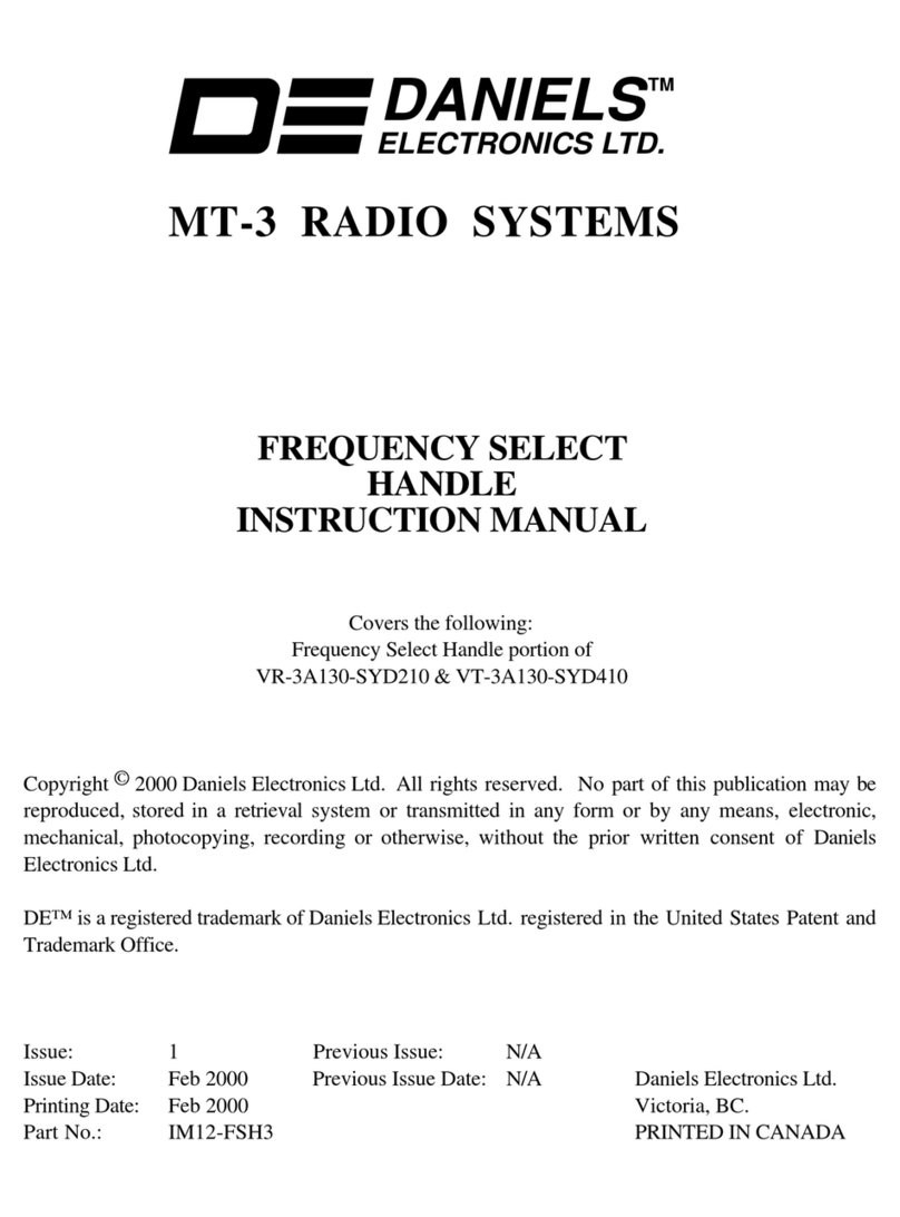 Daniels Electronics Ltd. MT-3 User manual