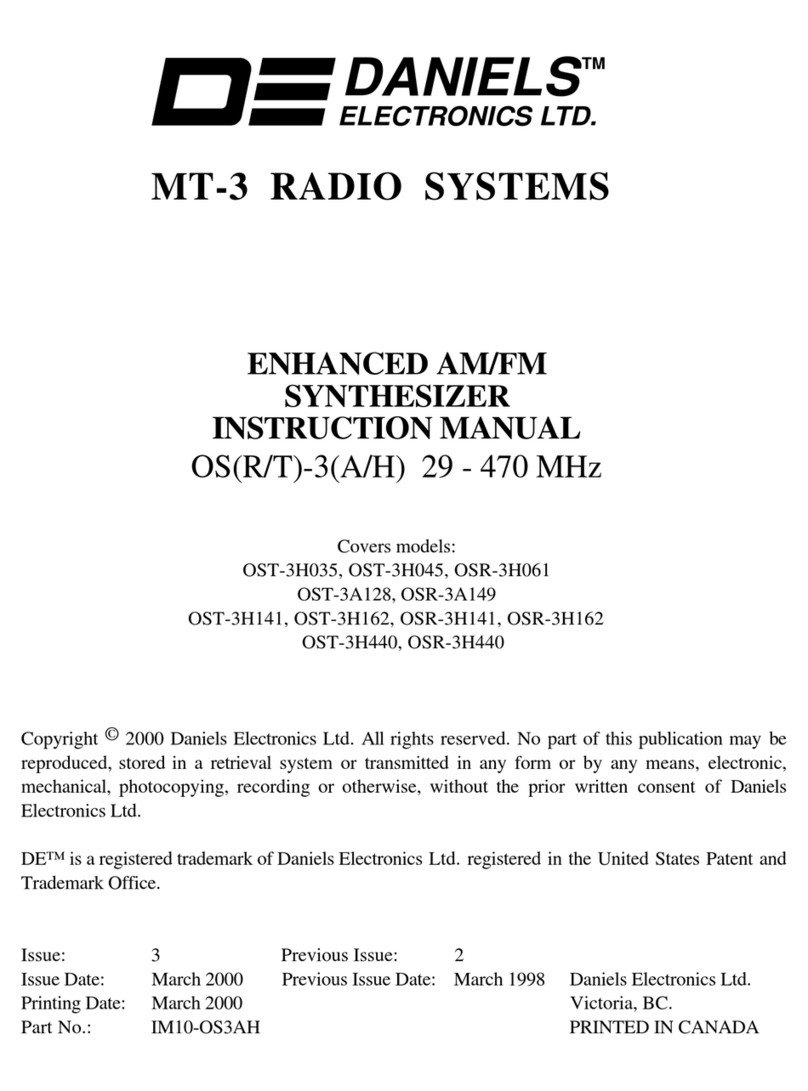 Daniels Electronics Ltd. OST-3H035 instruction manual