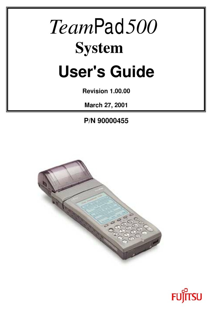 Fujitsu TeamPad500 System user guide