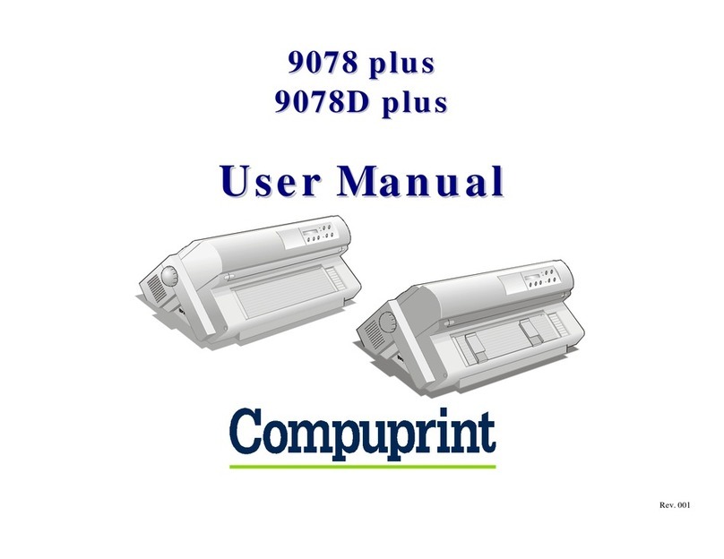Compuprint 9078 plus HD User manual Compuprint 9078 plus HD User manual