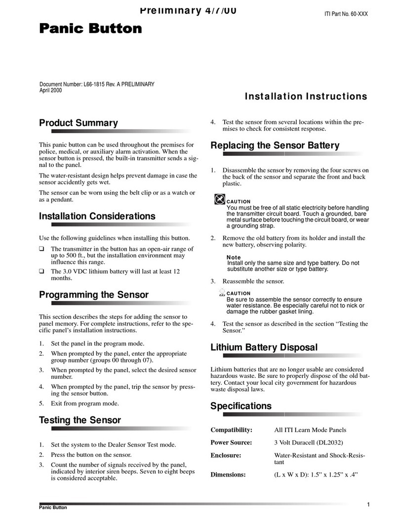 ITI 60 series installation instructions