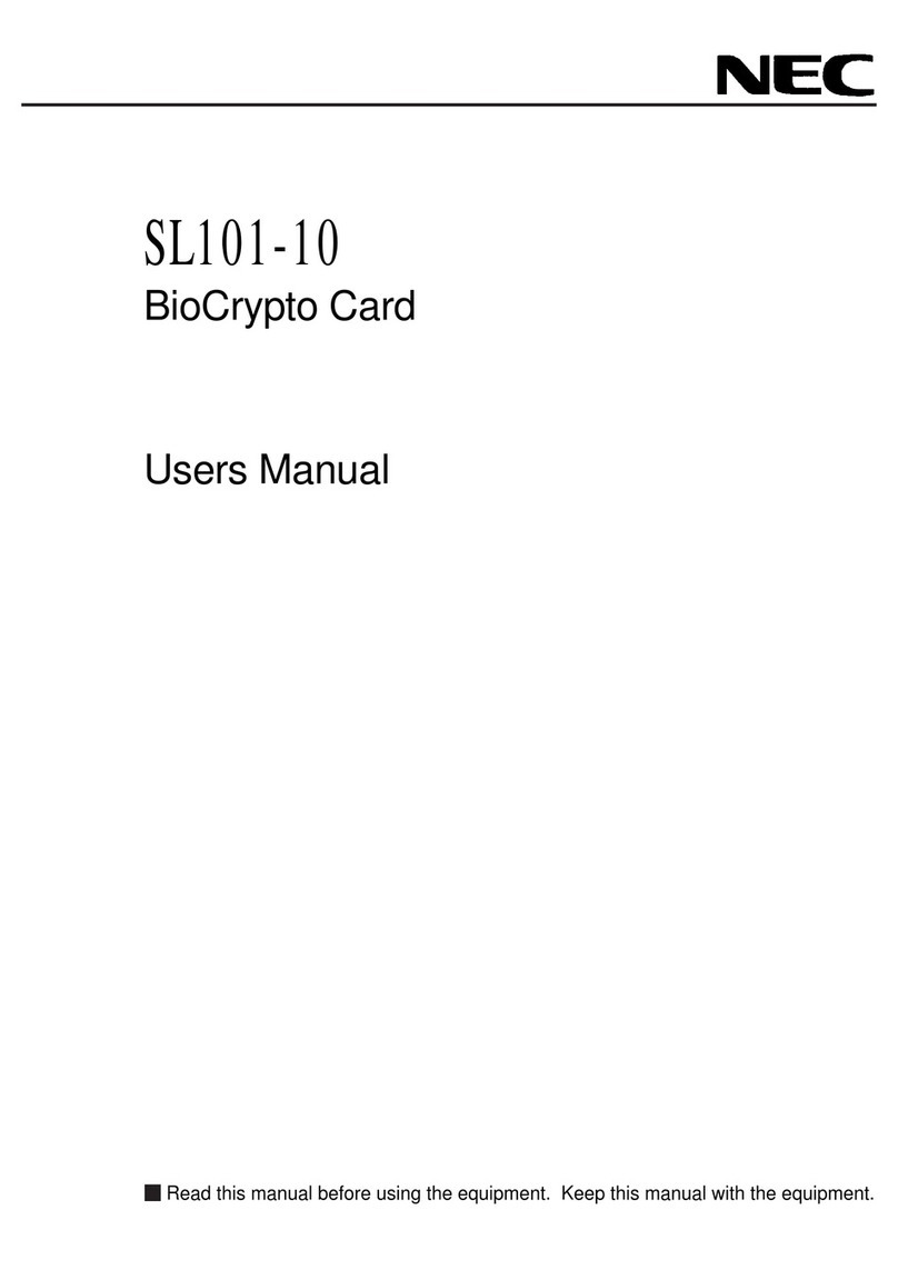 NEC SL101-10 user manual