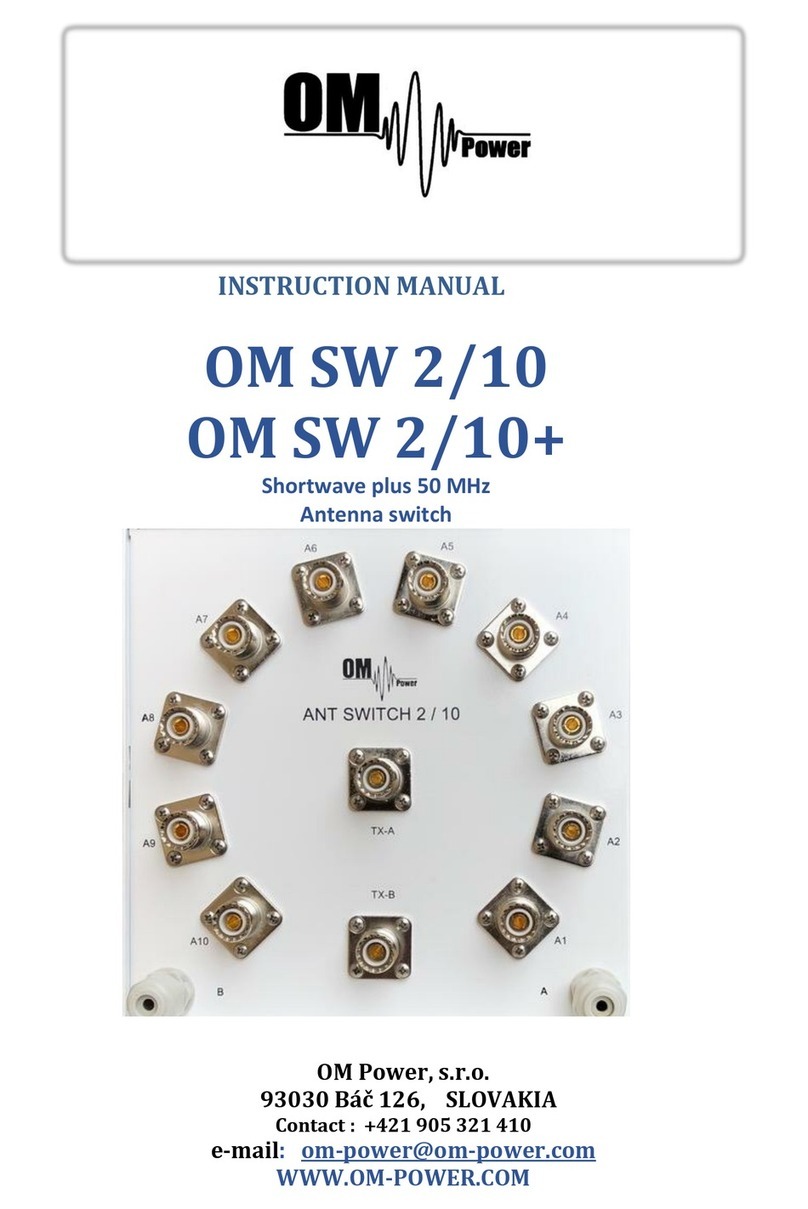 OM POWER OM SW 2/10 instruction manual
