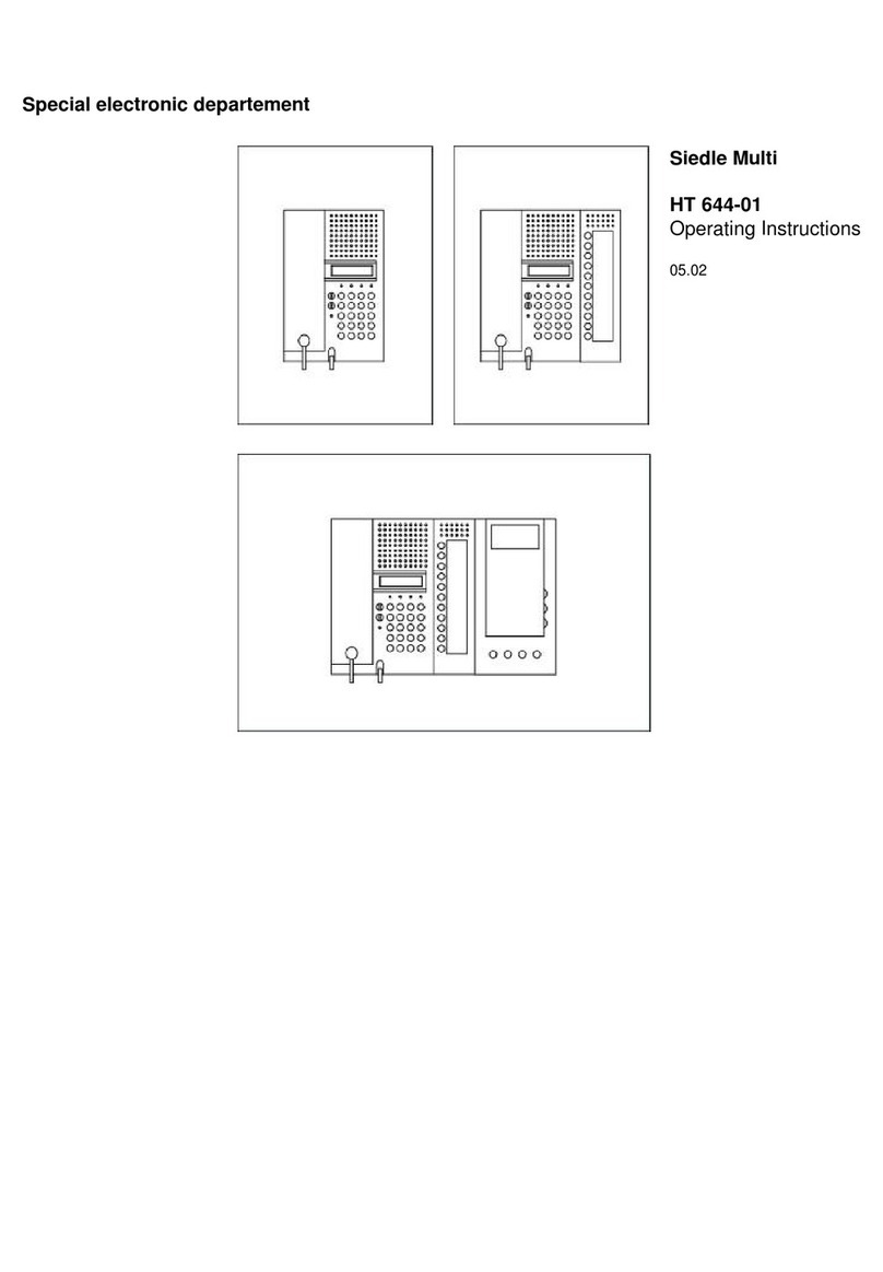 SSS Siedle HT 644-01 User manual