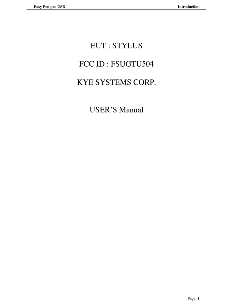 Genius KYE Systems Easy Pen pro USB User manual