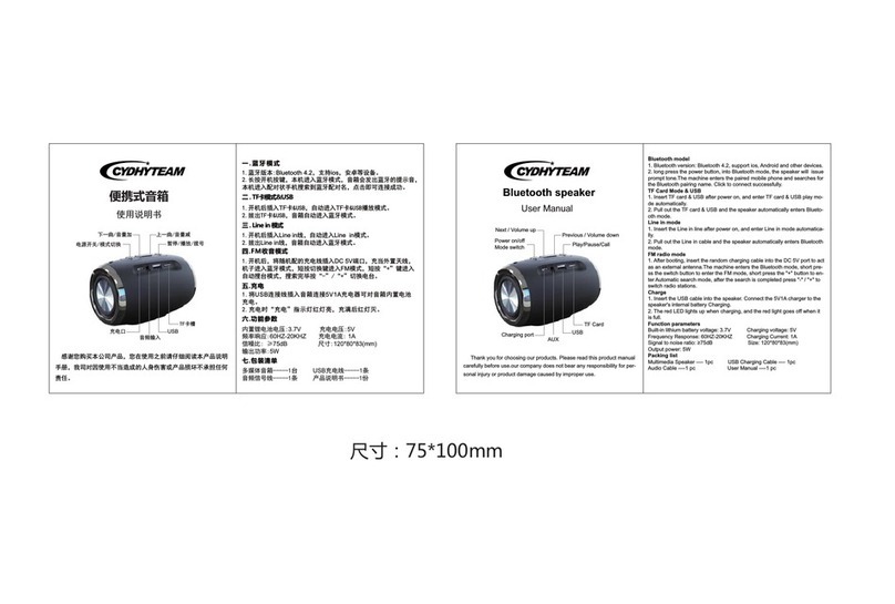 CYDHYTEAM HY-18 User manual