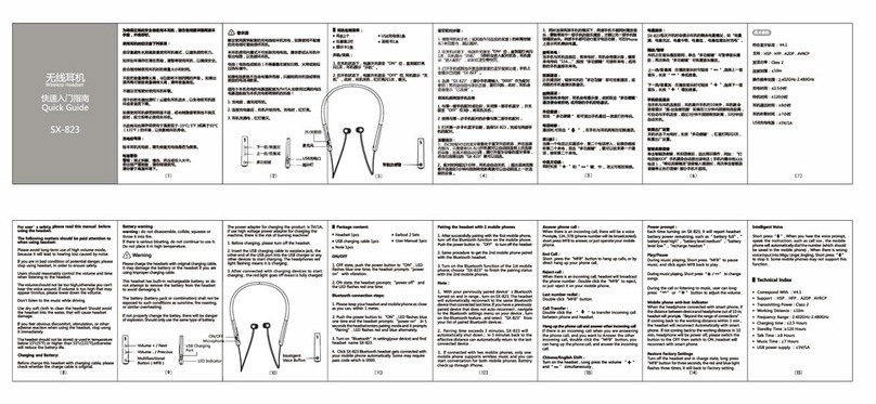 Shenzhen Shuaixian SX-823 quick guide