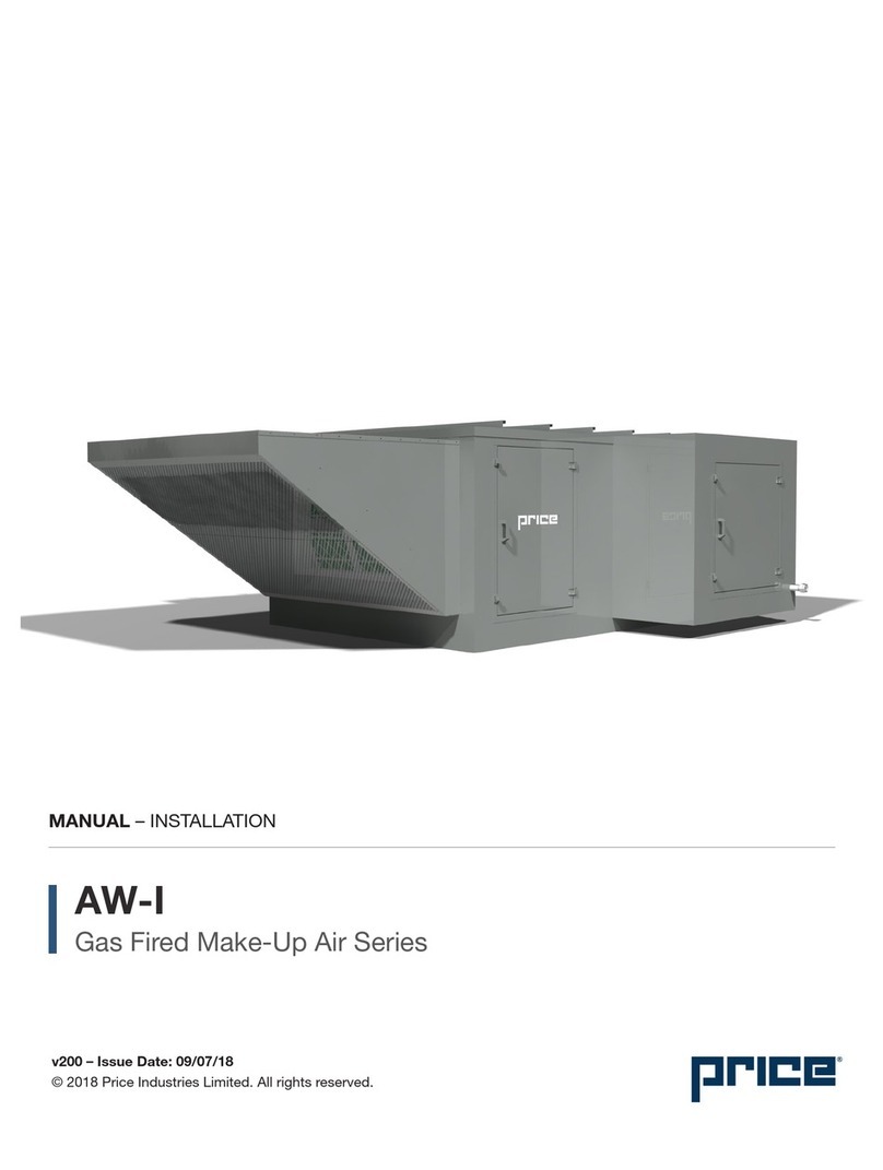 Price AW-I Series installation manual