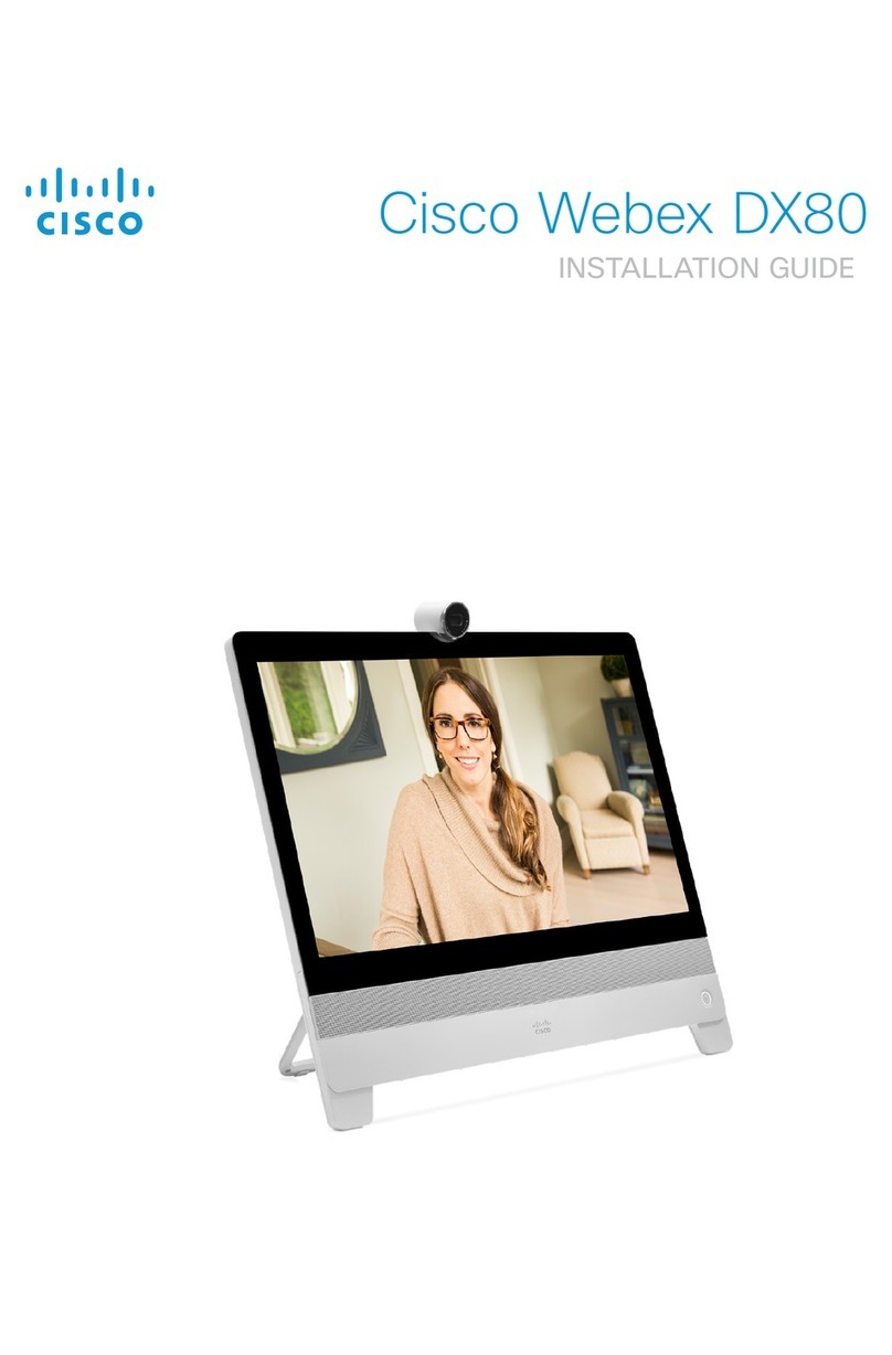 Cisco Webex DX80 User manual Cisco Webex DX80 User manual