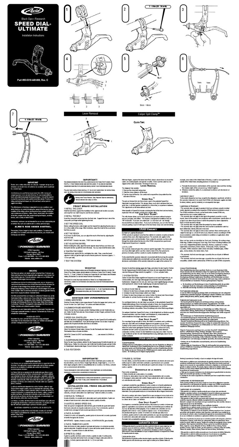 Avid Technology Speed Dial Ultimate User manual