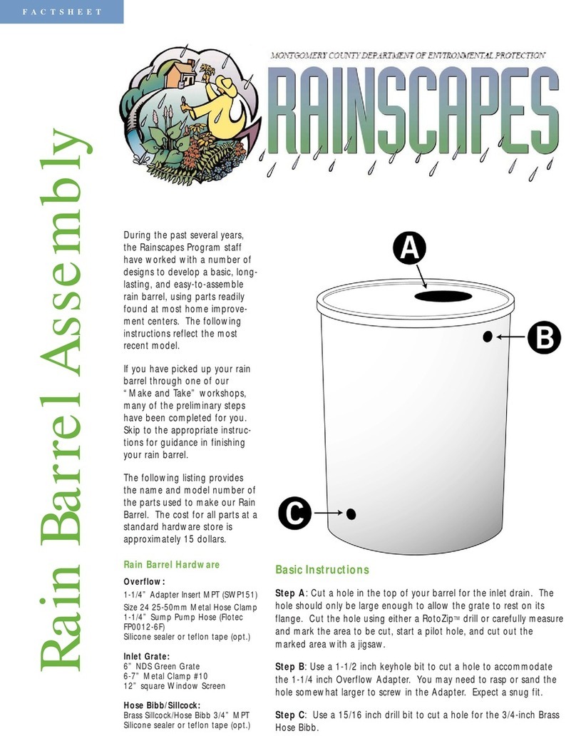 RainScapes Rain Barrel Assembly