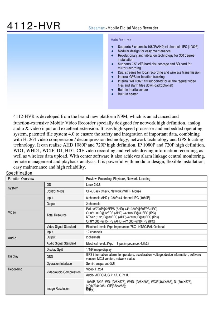 Safety Vision OBSERVER 4112 HVR User manual