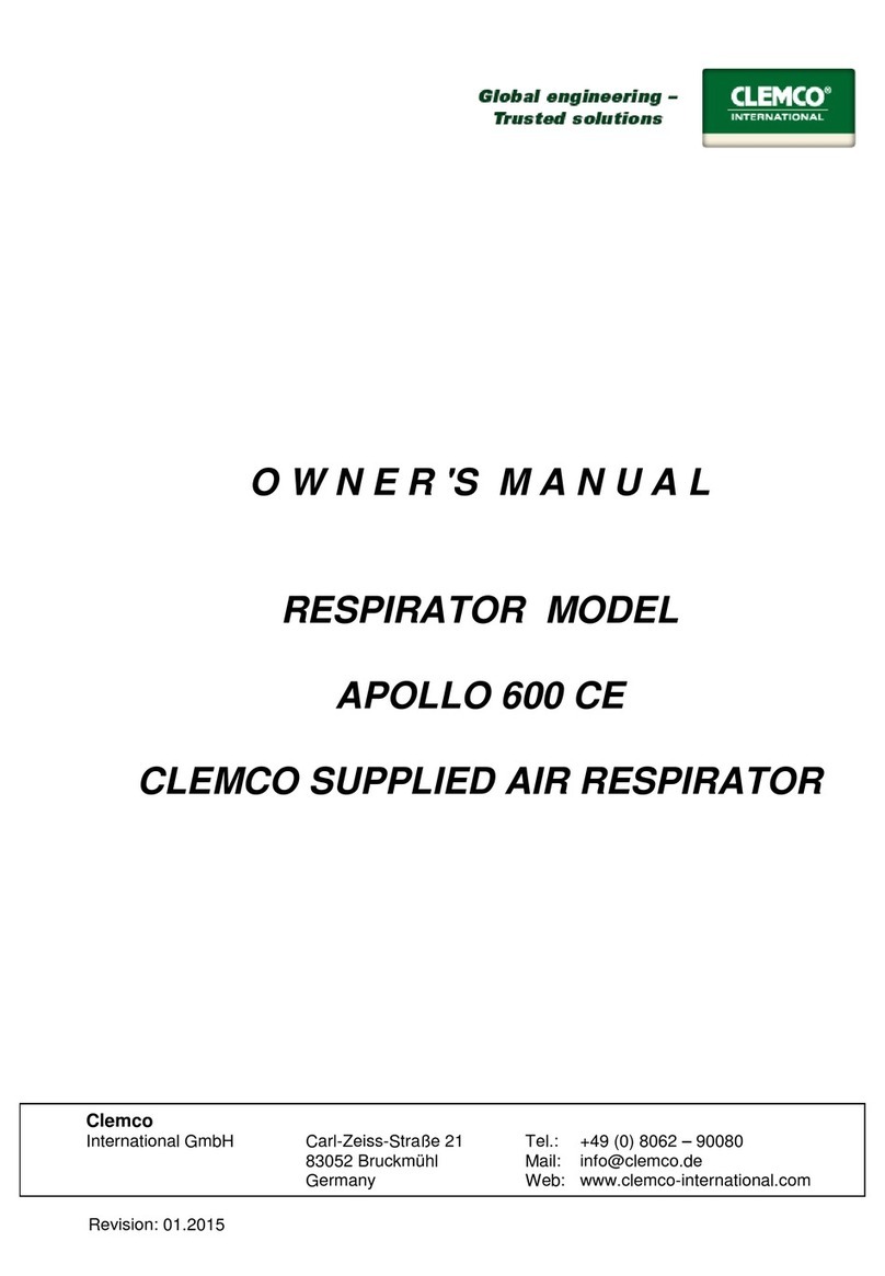 Clemco Apollo 600 CE owner's manual