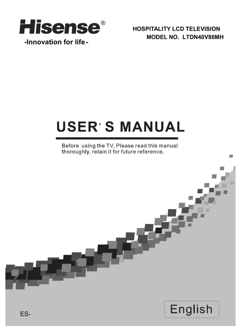 Hisense LTDN40V86MH User manual