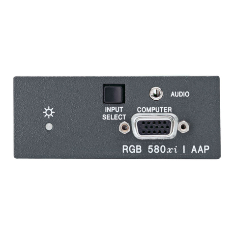 Extron electronics RGB 580xi AAP Series User manual Extron electronics RGB 580xi AAP Series User manual