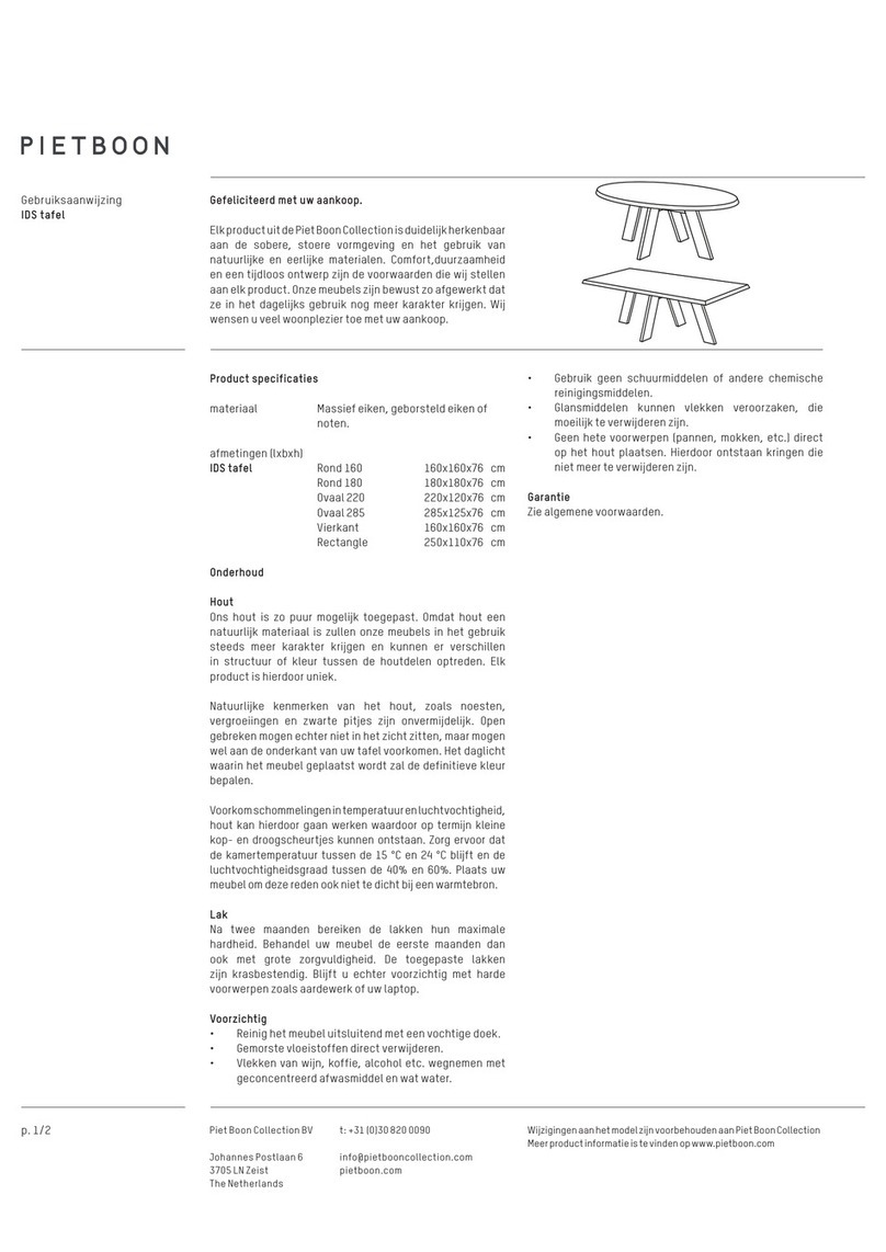 PIETBOON Round instructions PIETBOON Round instructions