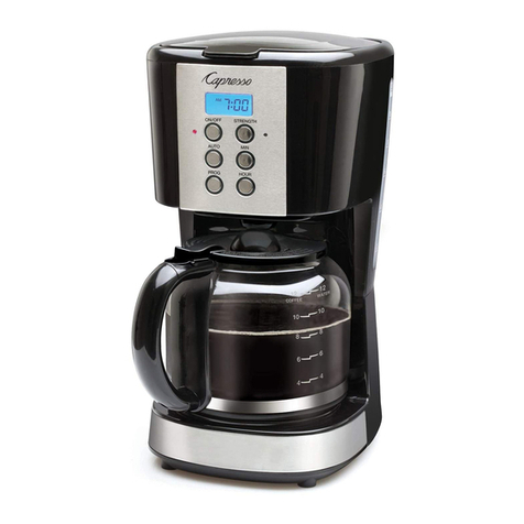 Capresso 414.01 operating instructions