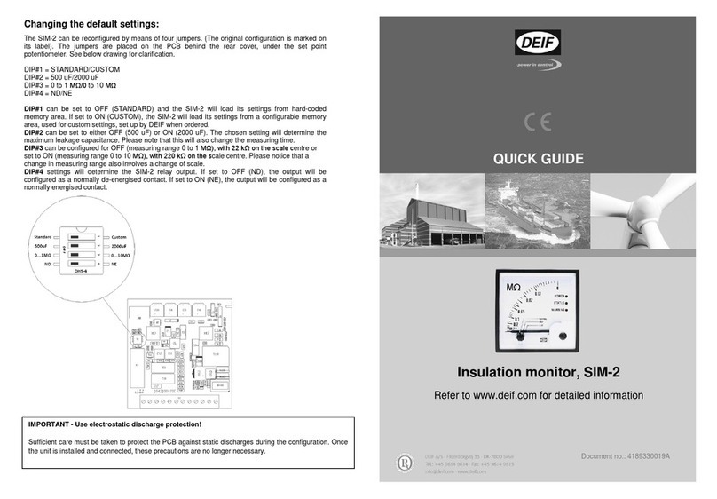 Deif SIM-2 User manual